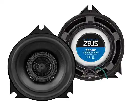 Hifonics ZSB42 Lautsprecher 10 cm (4 Zoll) 2-Wege Koaxial-Lautsprecher