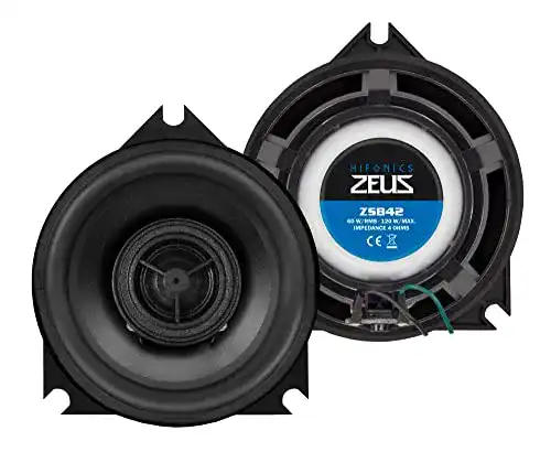 Hifonics ZSB42 Lautsprecher 10 cm (4 Zoll) 2-Wege Koaxial-Lautsprecher