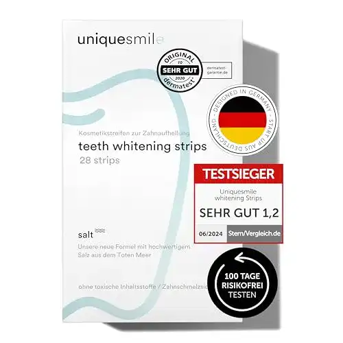 Zahnaufheller UniqueSmile Whitening Strips für effektive Zahnaufhellung