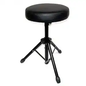 Schlagzeughocker MSA in Schwarz Universeller Drumhocker mit gepolstertem Sitz