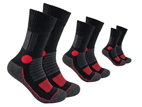 Wandersocken Footnote 3 Paar gepolsterte Arbeitssocken