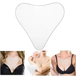 Dekolleté-Pads Seaperich, 2 Stück, wiederverwendbare Silikon-Pads