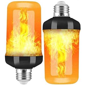 Batdtech Flammen-Glühbirne E27, 4W LED, 2 Stück