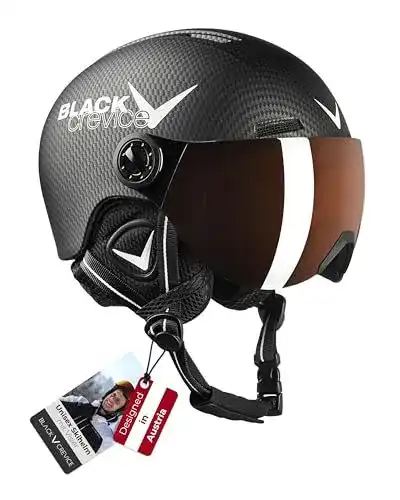 Black Crevice Kinder Skihelm Leogang mit Visier