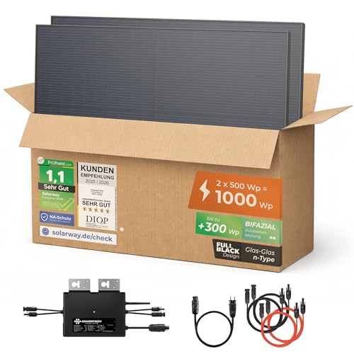 Solarway 870W Balkonkraftwerk mit 800W Komplettset