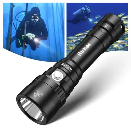 Tauchlampe Wurkkos mit 1950 Lumen für bis zu 150 m Tiefe
