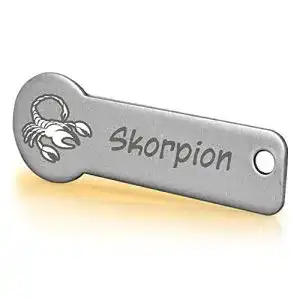 Einkaufswagenchip Einkaufswagenlöser Code24 mit Sternzeichen Skorpion