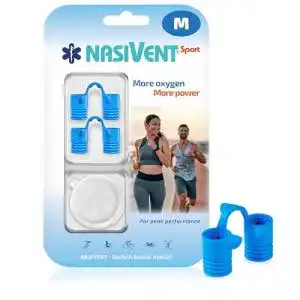 Nasendilatator Nasivent Sport Premium in Größe M (2 Stück) – Sky Blue