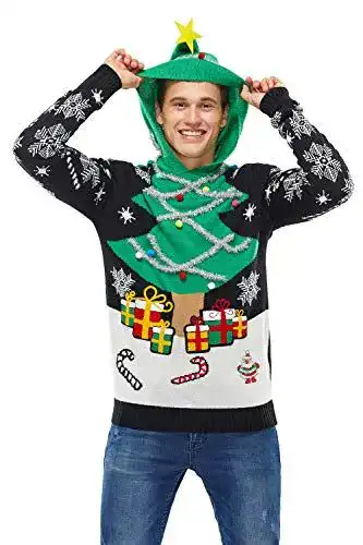Herren Weihnachtspullover von U Look Ugly Today in XL-Größe