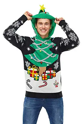 Herren Weihnachtspullover von U Look Ugly Today in XL-Größe