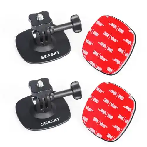 SEASKY A1 Helm-Klebehalterung im 2er Pack für GoPro und Actionkameras