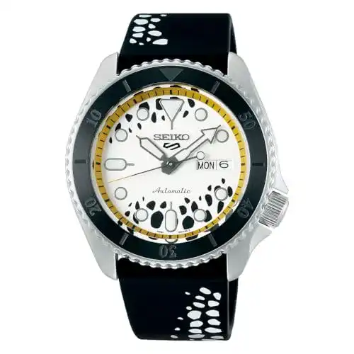 Seiko 5 Sports Herren Automatik Armbanduhr mit Edelstahl und Silikonband