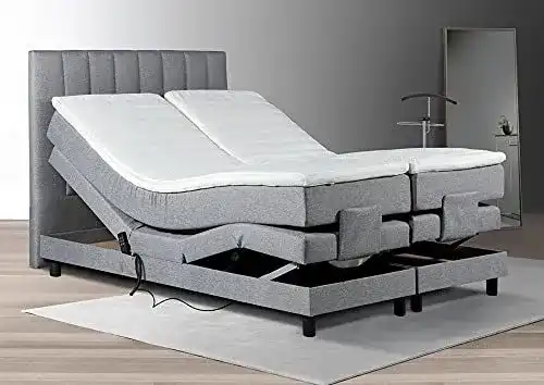Elektrisches Boxspringbett Tesla Dreams mit verstellbarer Matratze