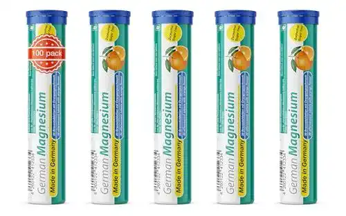 Magnesium Brausetabletten T&D 5×20 Stück Orangengeschmack