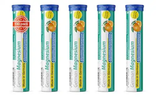 Magnesium Brausetabletten T&D 5×20 Stück Orangengeschmack