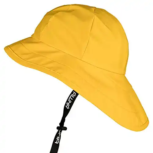 Regenhut AWHA Südwester gelb für Unisex – wasserdicht und faltbar