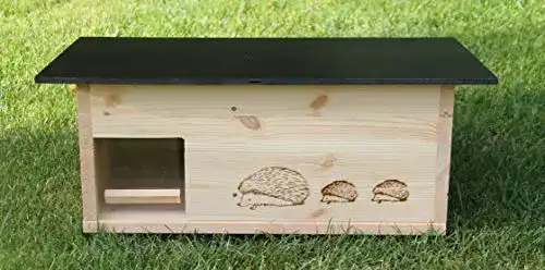 Igelhaus Woid Herz XXL Natur für die sichere Überwinterung von Igeln
