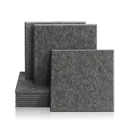 Akustikplatten Set Rdutuok, 12 Stück, 30 x 30 x 1 cm, hochdicht