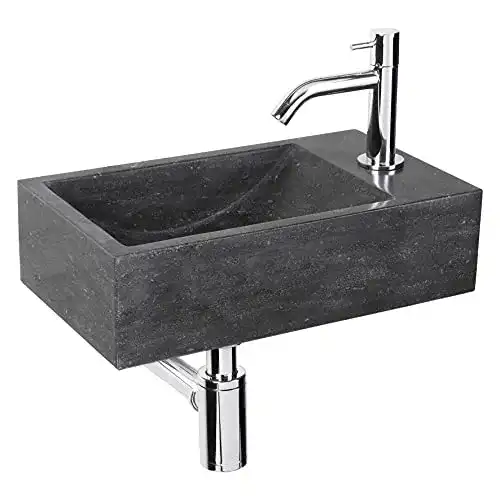 Naturstein Waschbecken Differnz Furan (Fluss) 38.007.01