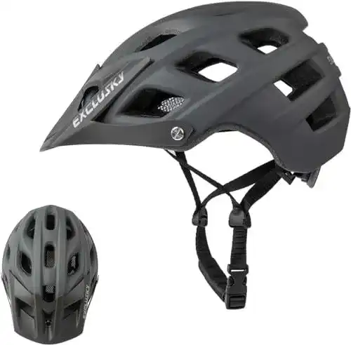 Exclusky Herren Fahrradhelm mit Visier für Rennrad und Trekking