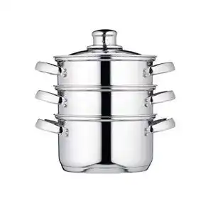 Kitchencraft 3-teiliges Kochtopf-Set für Dampfgaren und Suppen