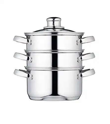 Kitchencraft 3-teiliges Kochtopf-Set für Dampfgaren und Suppen