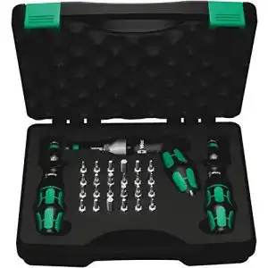 Drehmoment-Schraubendreher Set Wera 7440/41/42 Kraftform mit 27 Teilen