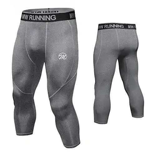 Kompressions-Laufhose für Herren von MEETWEE Atmungsaktive Sport Leggings
