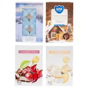 Duft-Teelichter Levandeo 24er Set mit Weihnachtsdüften