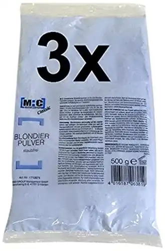 Blondierpulver Comair 3er Set – M:C Refill, staubfreies 500 Gramm