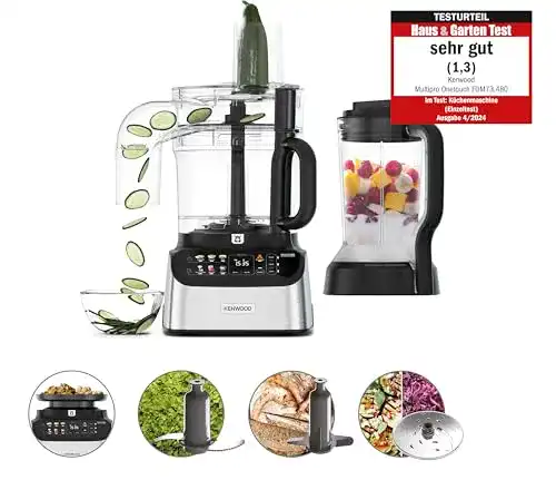 Kompaktküchenmaschine Kenwood MultiPro OneTouch FDM73.480SS mit Zubehör