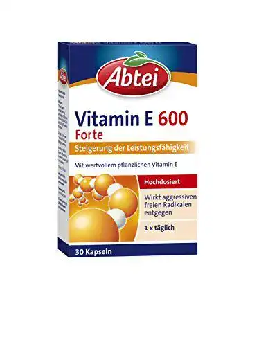 Vitamin E Abtei 600 Forte hochdosiertes Präparat zur Gesundheitsunterstützung