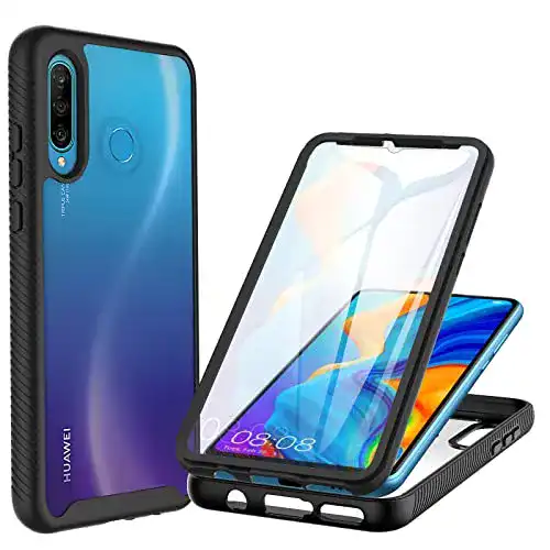Cenhufo Hülle für Huawei P30 Lite – 360 Grad Schutzhülle mit Displayschutz