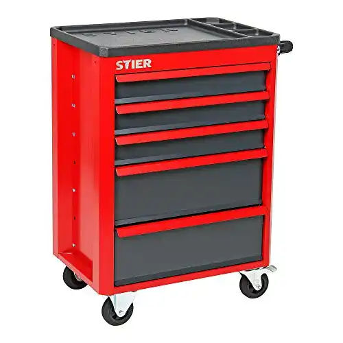 Werkstattwagen STIER Basic+ mit Kunststoffabdeckung