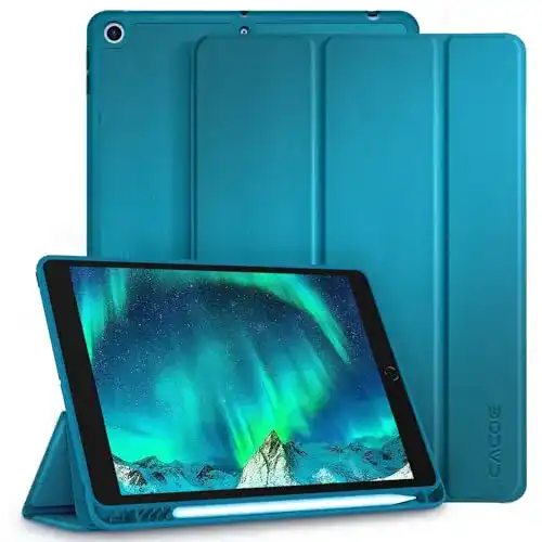 Cacoe Hülle für iPad 9., 8. und 7. Generation mit Stifthalter