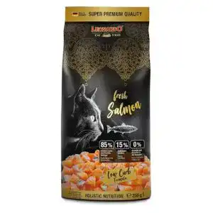 Leonardo Fresh Salmon & Poultry Trockenfutter 250g für Katzen