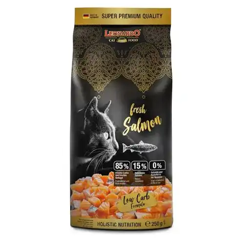 Leonardo Fresh Salmon & Poultry Trockenfutter 250g für Katzen