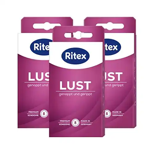 Ritex LUST Kondome mit Noppen und Rippen für intensives Vergnügen