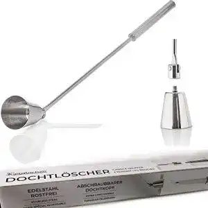Kerzenlöscher aus Edelstahl mit Knickgelenk für sicheres Löschen von Kerzen