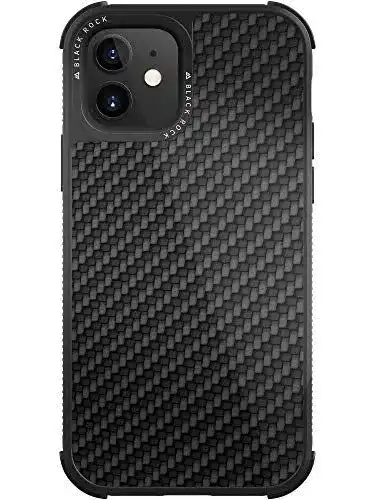 Black Rock Handyhülle für Apple iPhone 12 mini Robuste Carbon Hülle