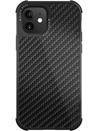 Black Rock Handyhülle für Apple iPhone 12 mini Robuste Carbon Hülle