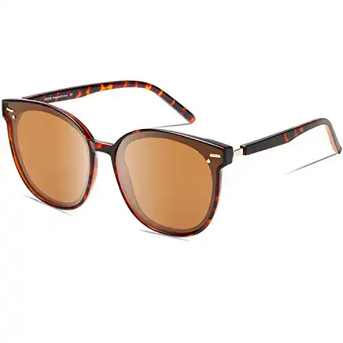 Duco Sonnenbrille Vintage Runde Polarisierte mit UV-Schutz