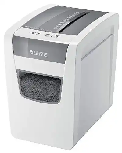 Leitz IQ Aktenvernichter Home Office Slim für kleine Arbeitsplätze
