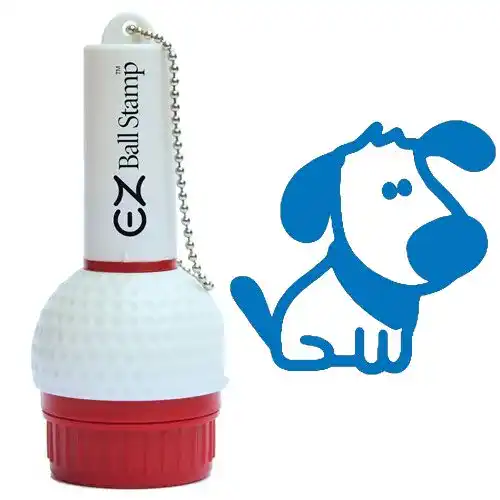 Golfballstempel ProMarking EZBallStamp mit Hundemotiv