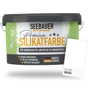 Silikatfarbe Seebauer diy Weiß für Innenanwendungen