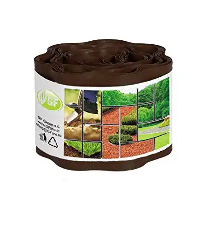 Beeteinfassung G.F. 9m x 10 cm braun für Garten