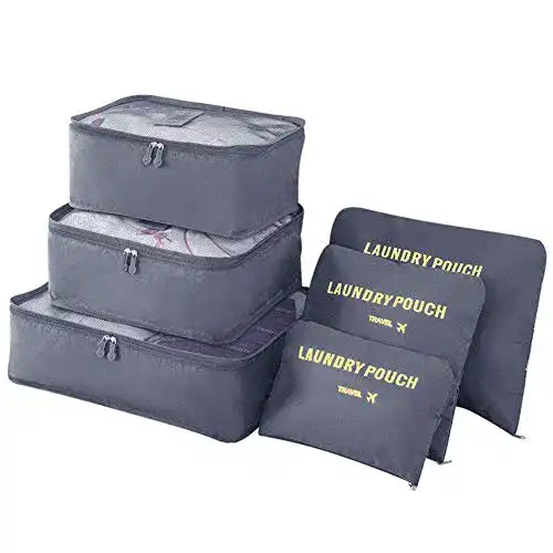Packwürfel Vicloon Gepäck Organizer im 6-in-1 Set für effektives Reisen