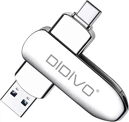 DIDIVO USB C Stick 128GB – USB C Flash Laufwerk mit 2 in 1 Funktion