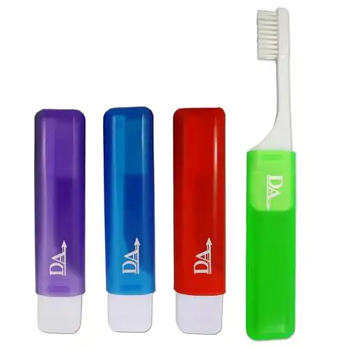Reisezahnbürste Dental Aesthetics UK im Set mit 4 Farben