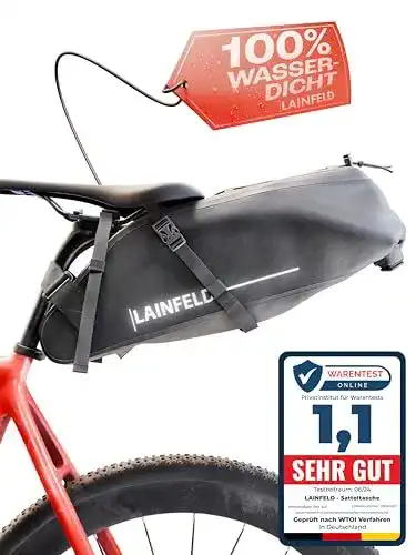 Satteltasche LAINFELD für MTB, 10 Liter wasserdicht